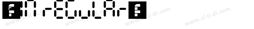 英文字体 DIN Regular字体转换
